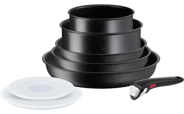 Ingenio Black Stone Sada nádobí, 8 ks TEFAL L3998802