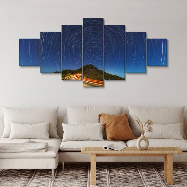 Obraz rotujících hvězd (210x100 cm)