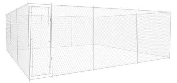 Venkovní psí kotec pozinkovaná ocel 570x570x185 cm 145034