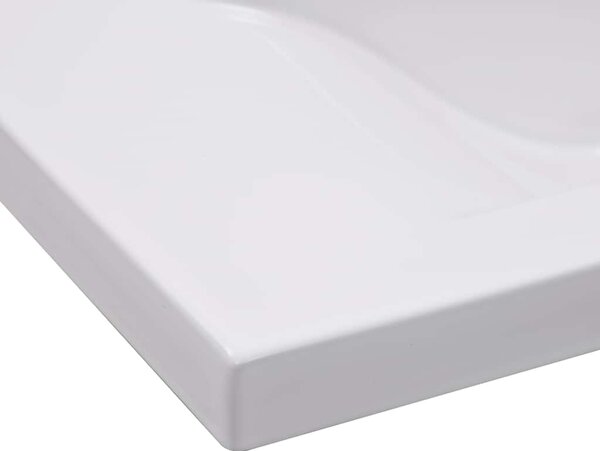 Zabudované umyvadlo 81 x 39,5 x 18,5 cm keramika bílé 145062