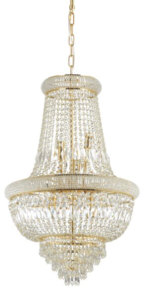 Závěsné svítidlo / Luster Ideal lux 207216 DUBAI SP10 Otto 10xE14 40W mosaz