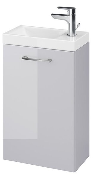 Cersanit SET LARA COMO skříňka pod umyvadlo, šedý lesk, s umyvadlem 40 cm, S801-189