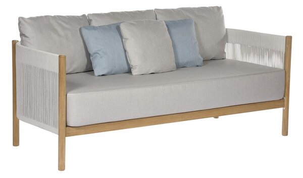 Barlow Tyrie Pohovka 3-místná Cocoon, Barlow Tyrie, 188x84x72 cm, rám teak, výplet lanko barva chalk, venkovní látka Sunbrella Standard barva dle vzorníku