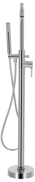 Volně stojící vanová baterie nerezová ocel 118,5 cm 145091