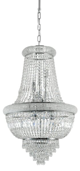 Závěsné svítidlo / Luster Ideal lux 215969 DUBAI SP10 CROMO 10xE14 40W chrom