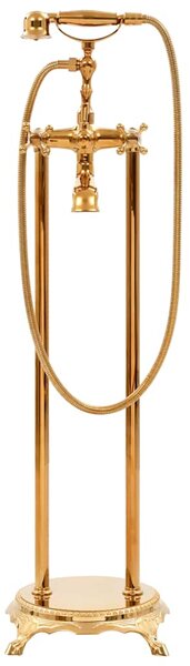 Volně stojící vanová baterie nerezová ocel 99,5 cm zlatá 145095
