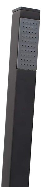 Volně stojící vanová baterie černá nerezová ocel 90 cm 145096