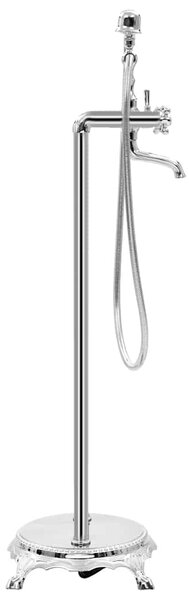 Volně stojící vanová baterie nerezová ocel 99,5 cm stříbrná 145093