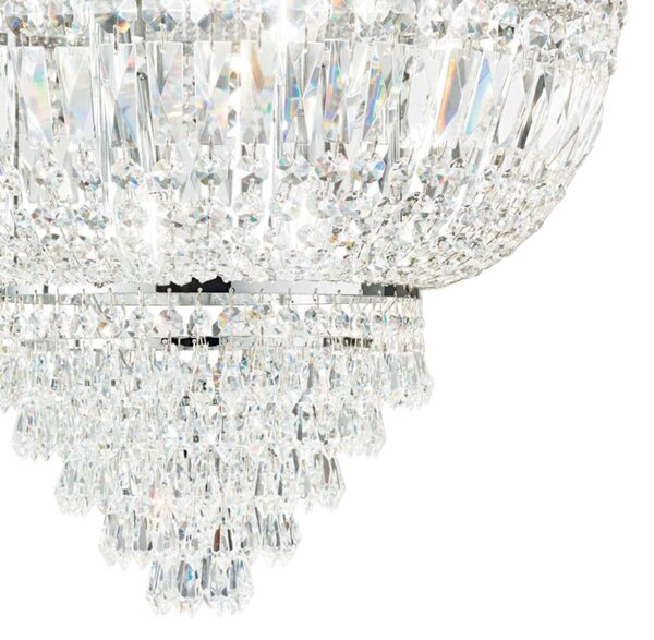 Závěsné svítidlo / Luster Ideal lux 215969 DUBAI SP10 CROMO 10xE14 40W chrom