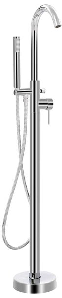 Volně stojící vanová baterie nerezová ocel 118,5 cm 145091