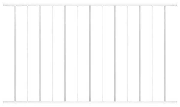 Plotový panel Woerden práškově lakovaná ocel 163x117 cm bílý 145226