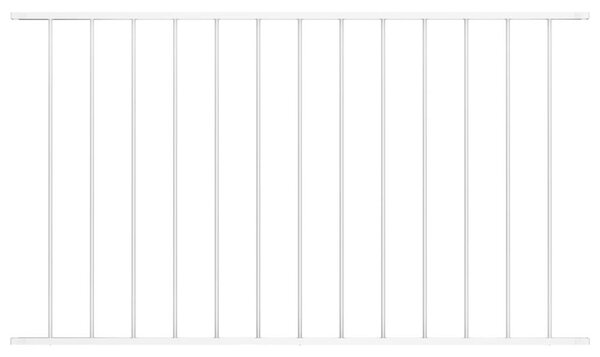 Plotový panel Woerden práškově lakovaná ocel 163x75 cm bílý 145224