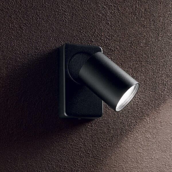 IdealLux 229010 RUDY AP1 stropní / nástěnné svítidlo (spot) GU10 1x35W IP20 černá