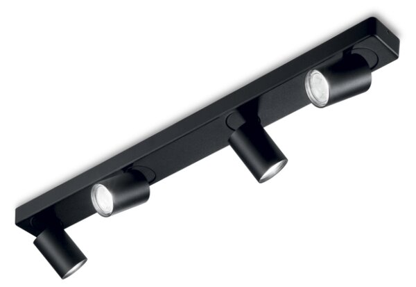 IdealLux 229072 RUDY PL4 stropní / nástěnné svítidlo (spot) GU10 4x35W IP20 černá