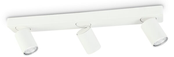 IdealLux 229065 RUDY PL3 stropní / nástěnné svítidlo (spot) GU10 3x35W IP20 bílá