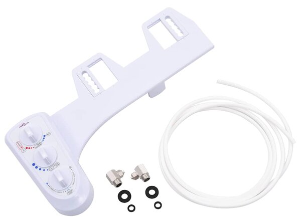 Přídavný bidet na WC sedátko teplá/studená voda dvojitá tryska 145292