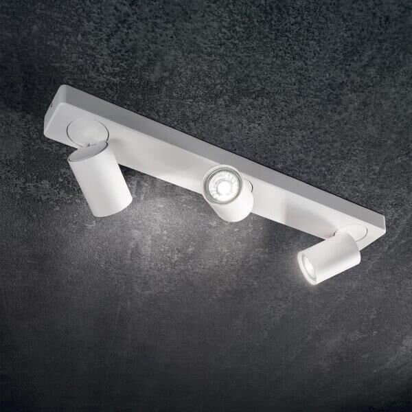 IdealLux 229065 RUDY PL3 stropní / nástěnné svítidlo (spot) GU10 3x35W IP20 bílá