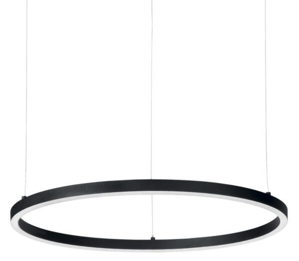 IdealLux 229492 ORACLE SLIM D50cm závěsné LED svítidlo 29W 1600lm 3000K IP20 černá