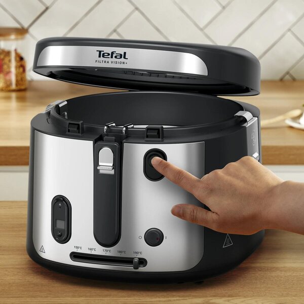 Filtra Vision+ Olejová fritéza, černá TEFAL FF2588E0