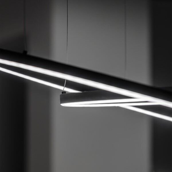 Ideal Lux 304441 ORACLE SLIM závěsné svítidlo LED D900mm 55W 5700/2950lm 4000K černá