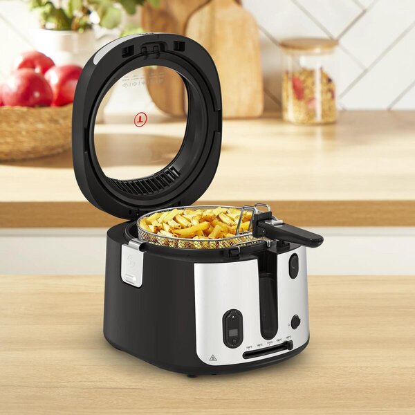 Filtra Vision+ Olejová fritéza, černá TEFAL FF2588E0