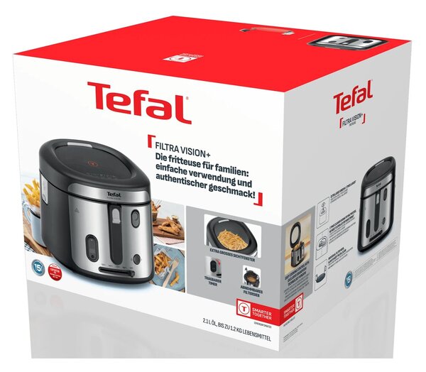 Filtra Vision+ Olejová fritéza, černá TEFAL FF2588E0