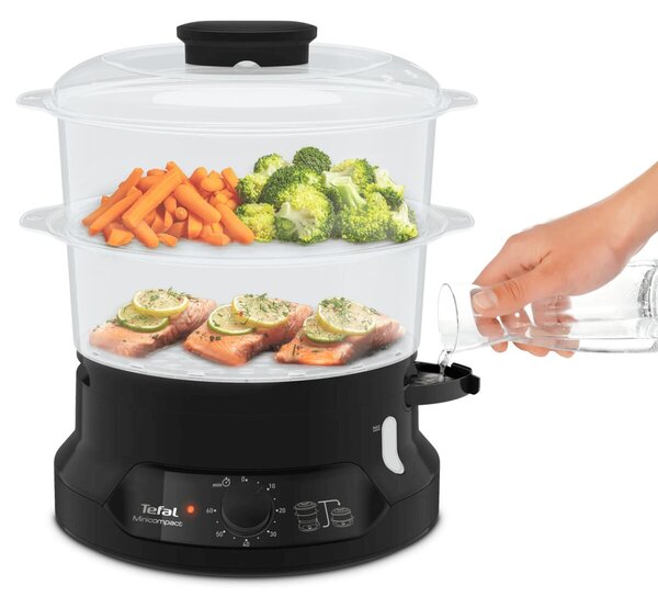 Mini Compact Parní hrnec 6 l, černý TEFAL VC139810