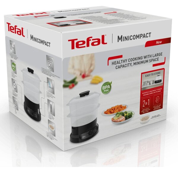 Mini Compact Parní hrnec 6 l, černý TEFAL VC139810