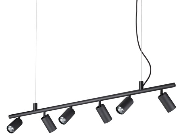 IdealLux 231396 DYNAMITE SP6 závěsné svítidlo GU10 6x28W IP20 černá