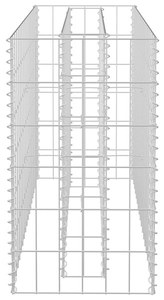 Gabionový vyvýšený záhon pozinkovaná ocel 90 x 30 x 60 cm 145630