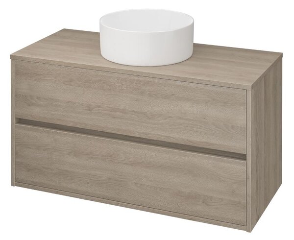Cersanit Crea - závěsná skříňka pod umyvadlo na desku 100cm, dub, S924-012