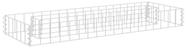 Gabionový vyvýšený záhon pozinkovaná ocel 90 x 30 x 10 cm 145628