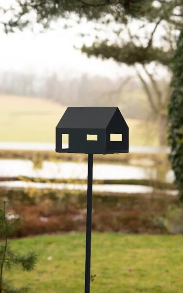 Casa Ptačí krmítko 30 x 21 x 23 cm, nerezové, antracit CORGARDEN 1095