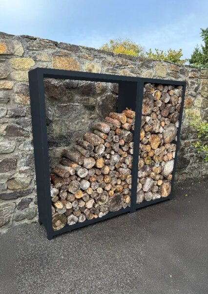 Stora Zahradní dřevník 180 x 90 x 40 cm, nerezový, antracit CORGARDEN 1089