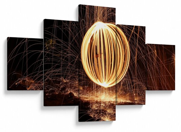 Obraz - Malování světlem (125x70 cm)