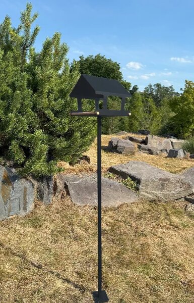 Stojan na ptačí krmítka 120 cm, nerezový, antracit CORGARDEN 1097