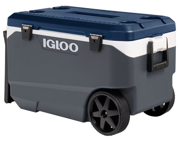MaxCold Latitude 90 Pasivní chladicí box na kolečkách 85 l, šedá/modrá IGLOO 97000035173