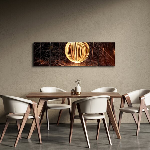 Obraz - Malování světlem (170x50 cm)
