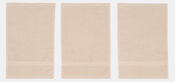 Sinsay - Sada ručníků na ruce 3 pack - béžová