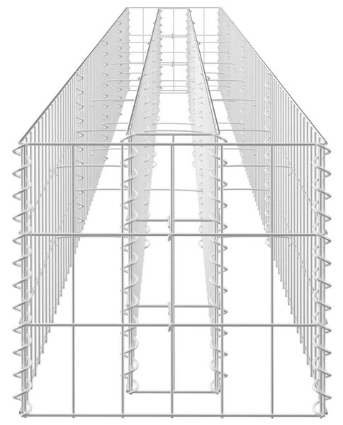 Gabionový vyvýšený záhon pozinkovaná ocel 360 x 30 x 30 cm 145641