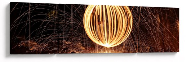 Obraz - Malování světlem (170x50 cm)