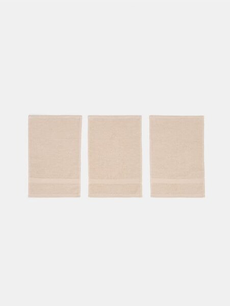 Sinsay - Sada ručníků na ruce 3 pack - béžová