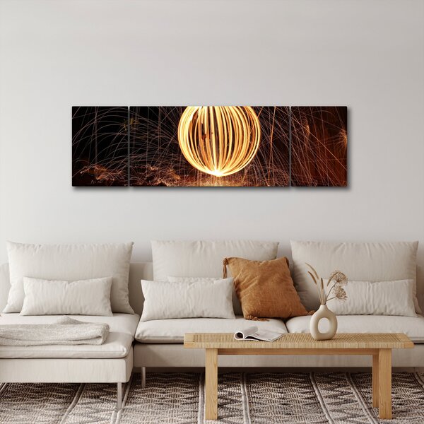 Obraz - Malování světlem (170x50 cm)