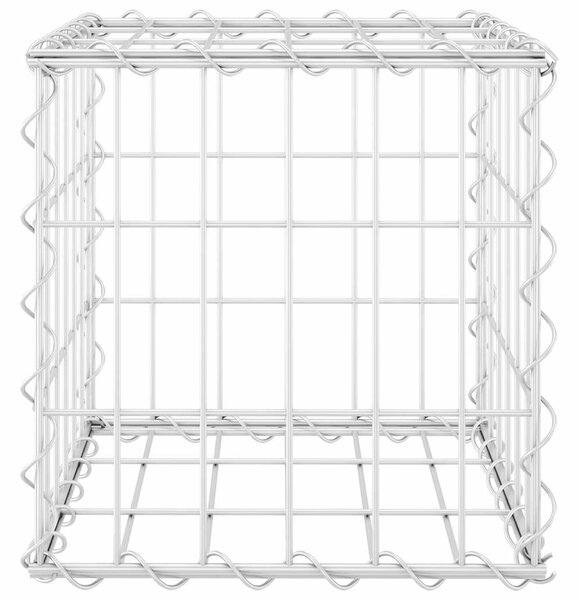 Gabionový vyvýšený záhon krychle ocelový drát 30 x 30 x 30 cm 145648
