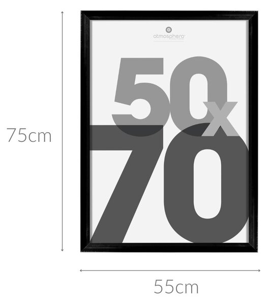 RÁMEČEK PLAKÁT černý VELKÝ RÁMEČEK 50x70 FOTORÁMEČEK