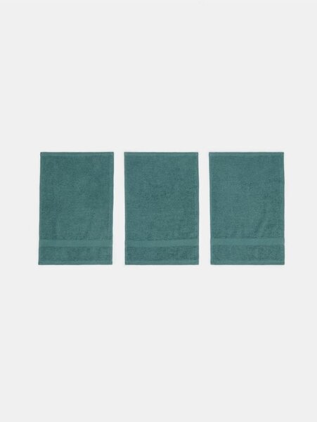 Sinsay - Sada ručníků na ruce 3 pack - zelená