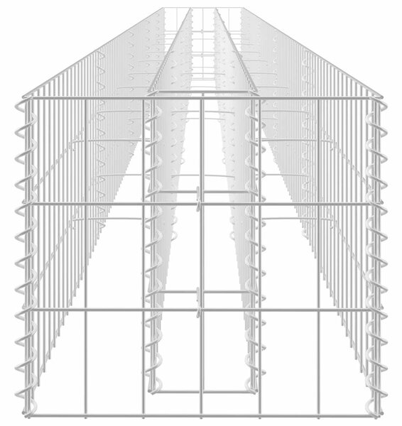 Gabionový vyvýšený záhon pozinkovaná ocel 450 x 30 x 30 cm 145645