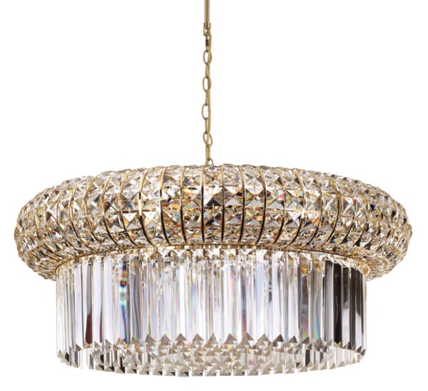 IdealLux 237800 NABUCCO SP16 závěsné svítidlo / lustr E14 16x40W IP20 zlatá