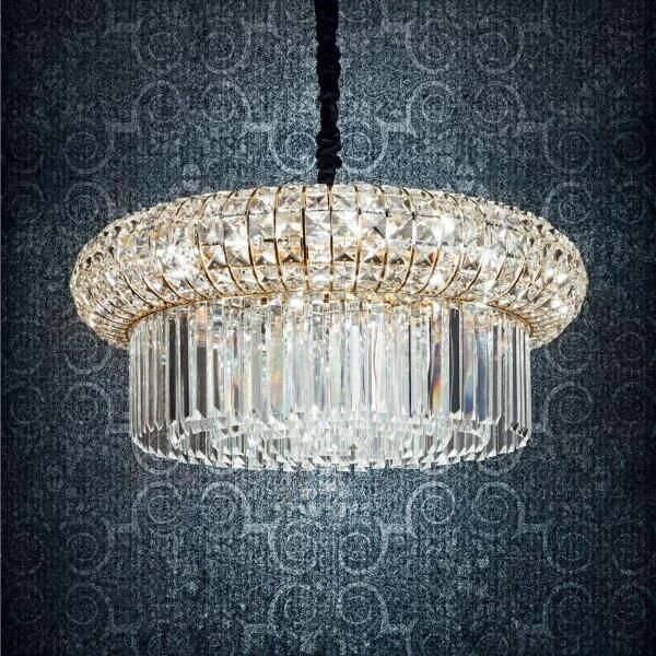 IdealLux 237794 NABUCCO SP12 závěsné svítidlo / lustr E14 12x40W IP20 zlatá