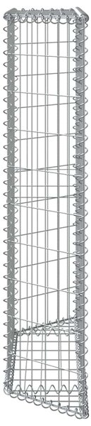 Gabionový vyvýšený záhon trapéz pozinkovaná ocel 100x20x100 cm 145653